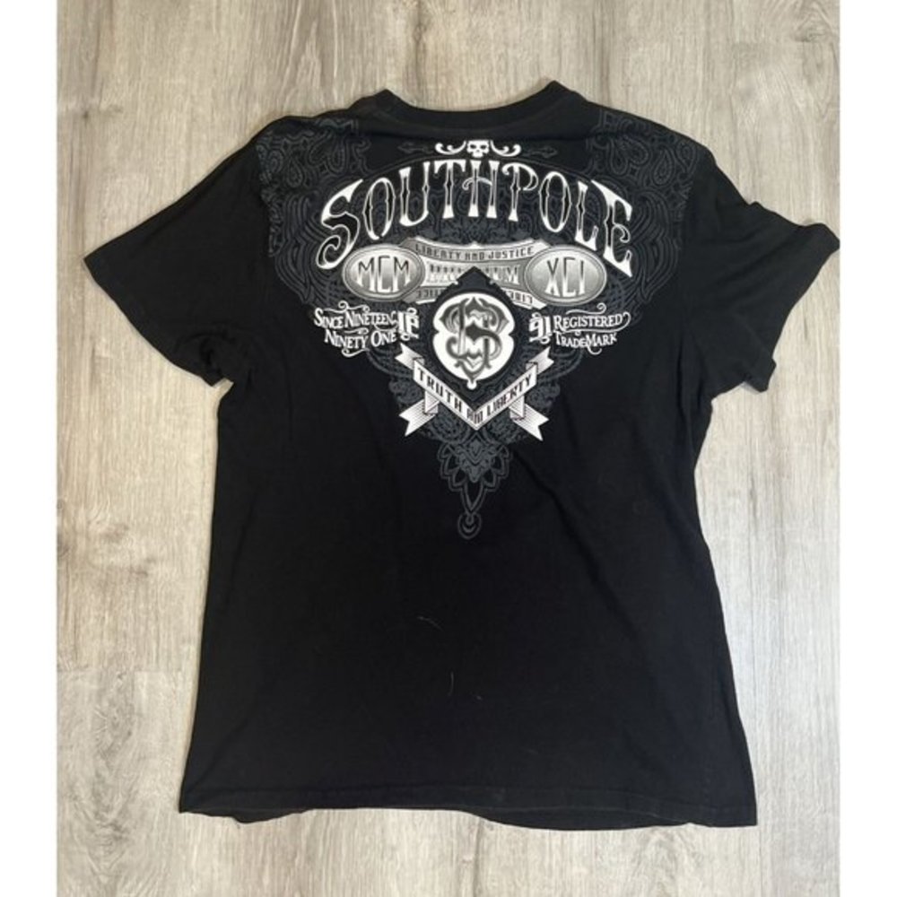 Southpole Shirt Size XL Back Graphic T-shirt Truth And Liberty - Picture 6 of 6